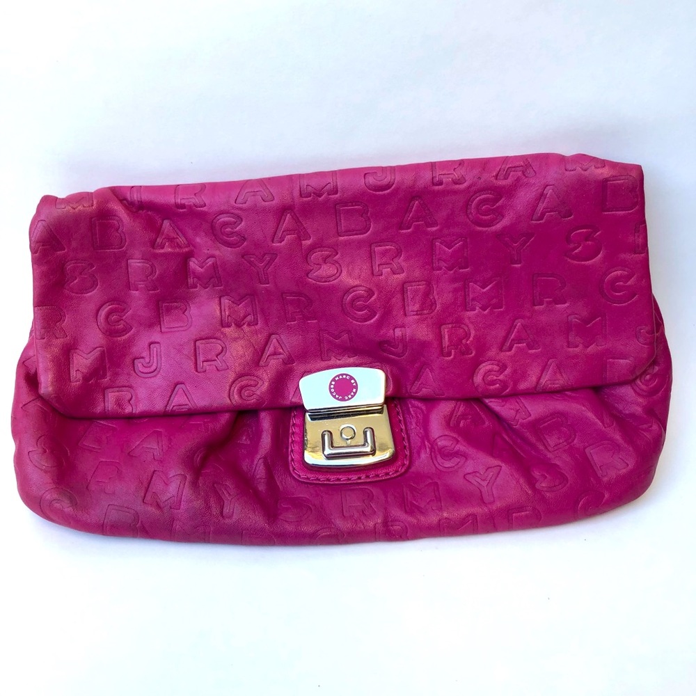 MARC by MARC JACOBS Fuchsia Leather Clutch